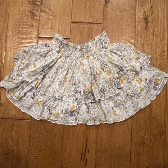 Forever 21 Yellow Flowy Floral Mini Skirt - Picture 5 of 7